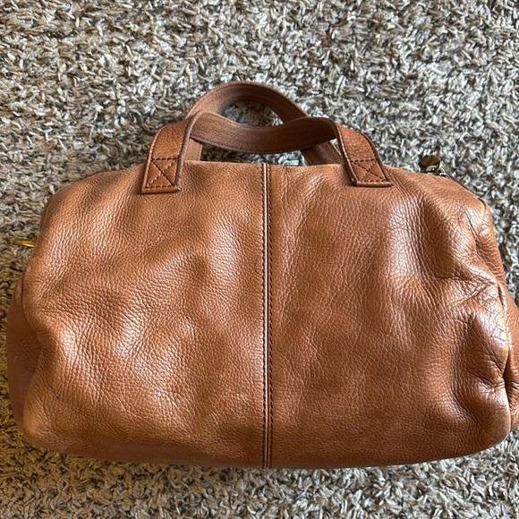 Fossil 'Olive' Pebble Leather Satchel
Crossbody Bag Cognac Boho Rare - Picture 8 of 16